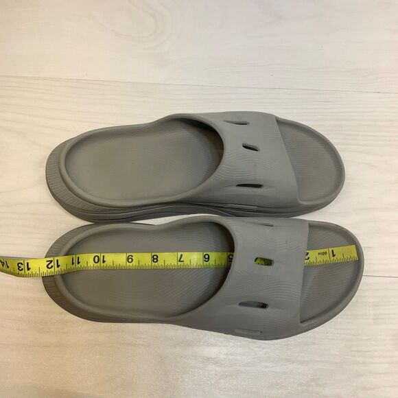 HOKA ONE ONE MENS ORA RECOVERY SLIDE SANDALS GRAY SIZE 10 - Picture 8 of 10